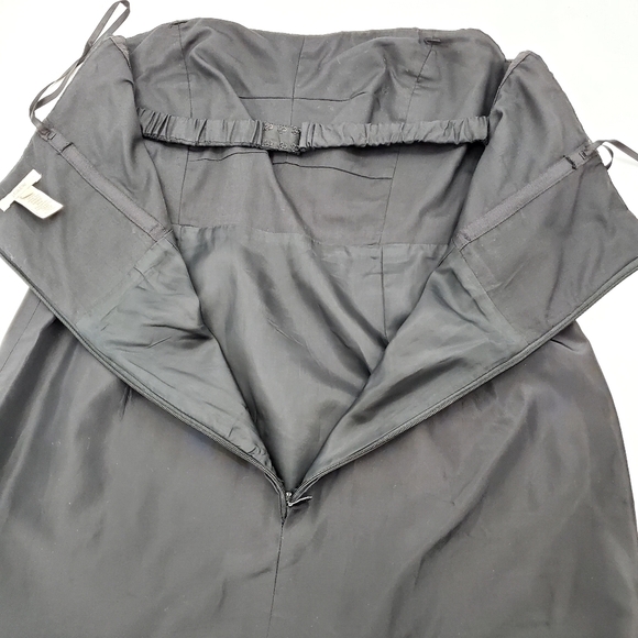 J. Crew Silk Taffeta Gracen Black Strapless Cocktail Dress - Picture 7 of 9